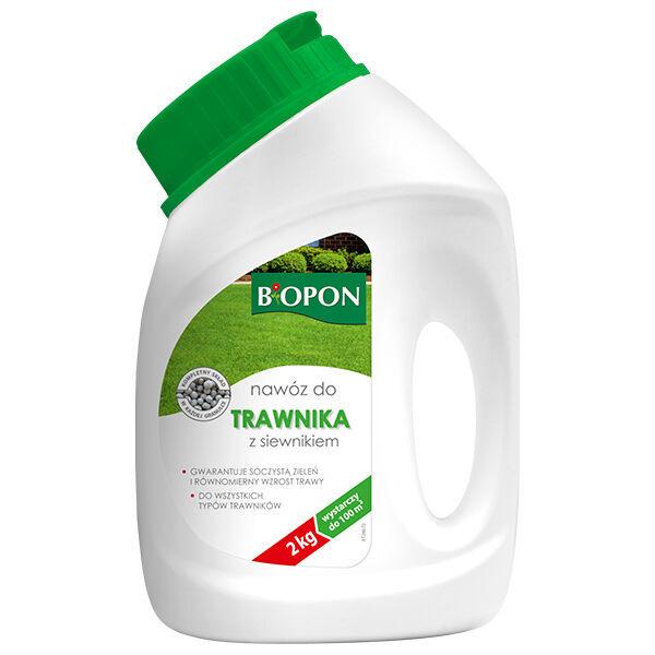 fertilizzante complesso Biopon Nawóz Do Trawnika Z Siewnikiem Granulat 2kg nuovo