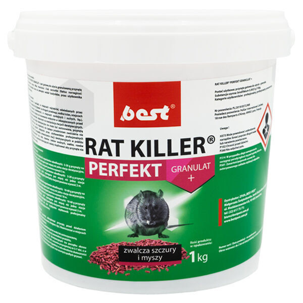 insetticida BestMassage Rat Killer Perfekt Granulat 1KG nuovo