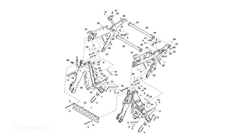 chassis CC127863 ( per pressa per balle John Deere 960