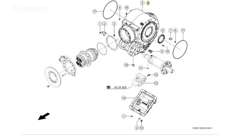 differenziale 0006279040 per trattore gommato Claas Xerion 4000