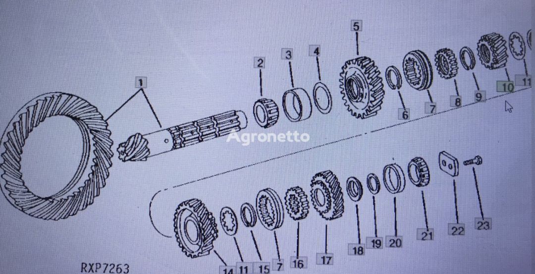 tryb John Deere R63931 per trattore gommato John Deere 4555/4755/49555