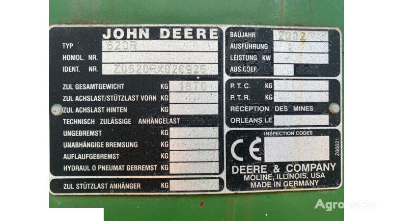 puleggia per testata per grano John Deere 620r